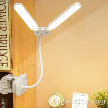 Lâmpada de mesa LED inteligente de cabeça dupla